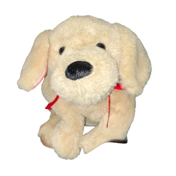 Two Blind Brothers Plush Guider Dog Braille Stuffed Animal Nursery Decor Tan 16" - Picture 11 of 12